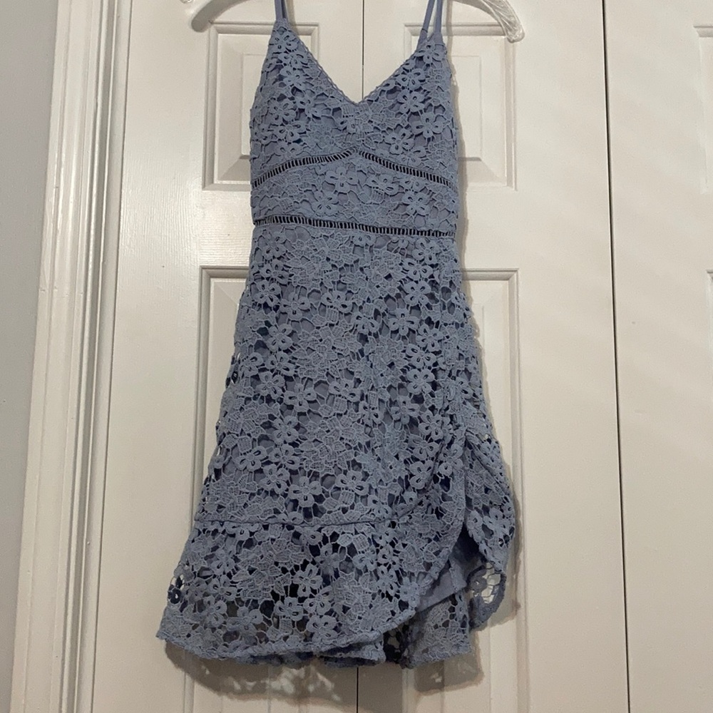 Light blue Abercrombie lace dress